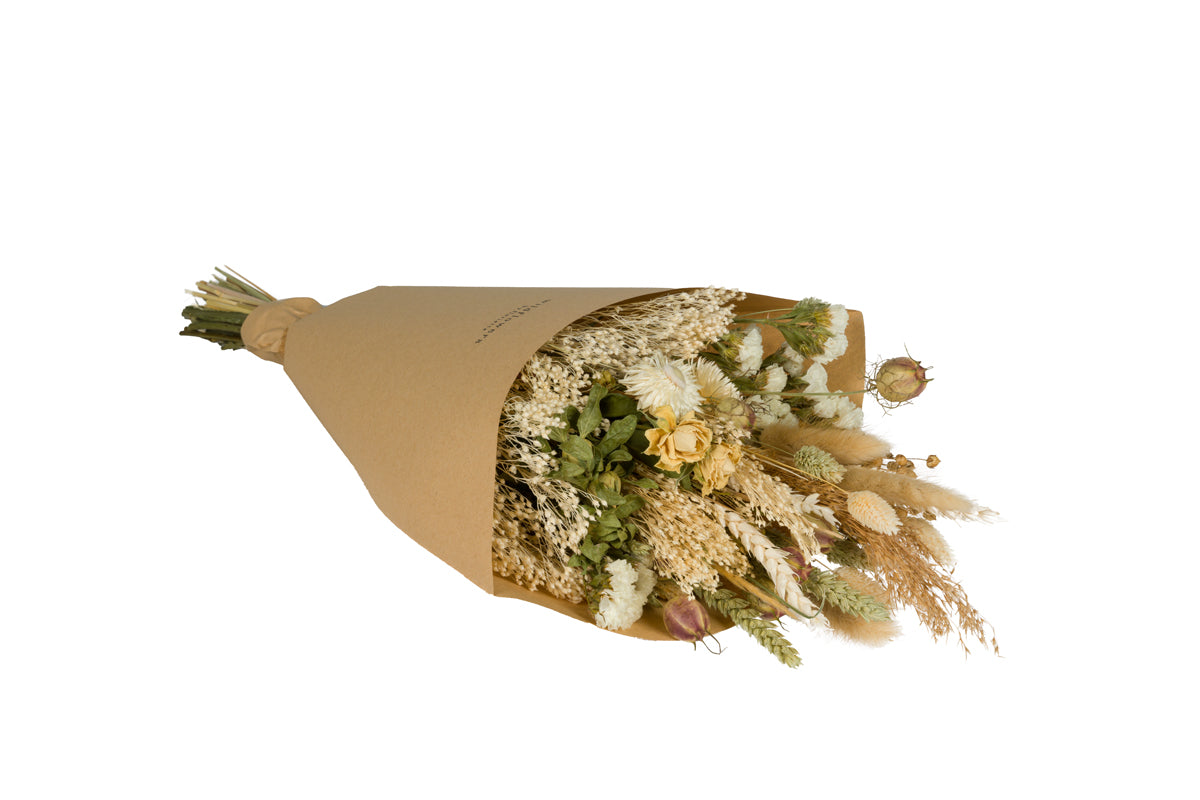 Weiß getrockneter Strauß