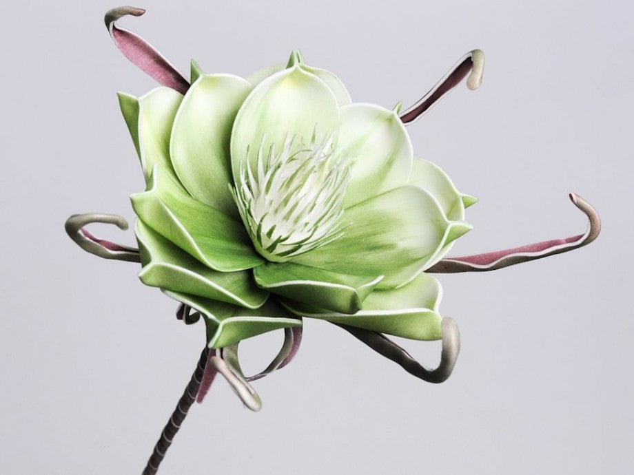 Foam flower green white Ø 20 cm