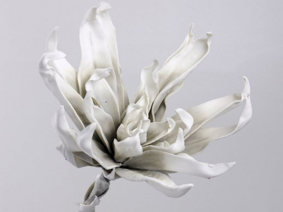 Fleur de mousse Gris blanc Ø 35 cm