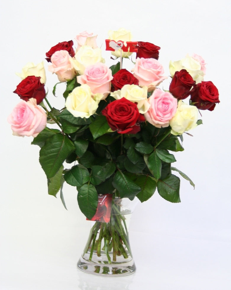 Roses Bouquet de grands roses d&