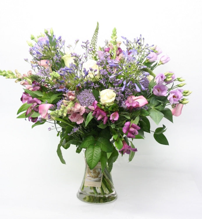 Blumenstrauß Bloemen Lavendel Vintage Glückwunsch