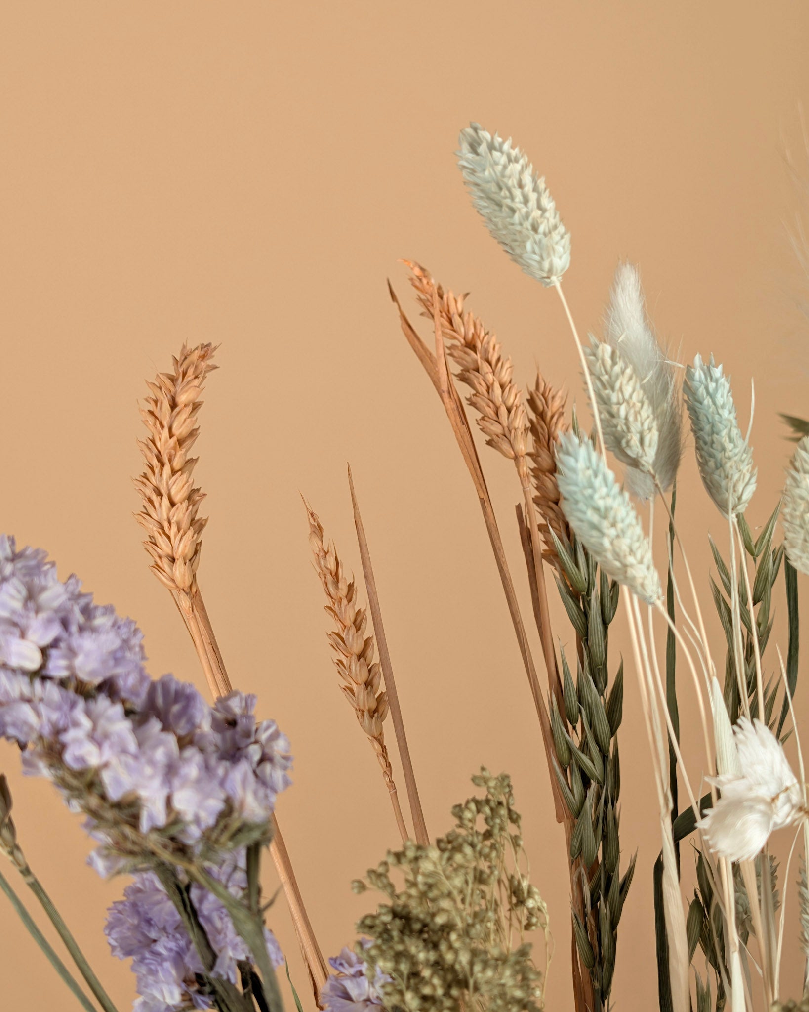 Pastel Delight – Droogbloemen Veldboeket (60 cm)