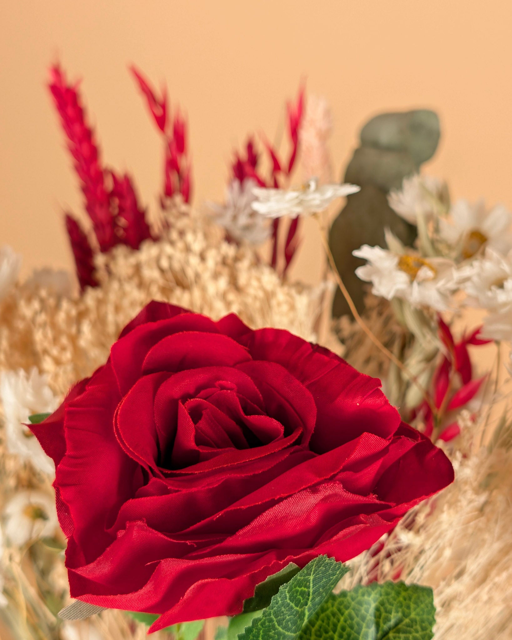 Droogboeket – Romantic Red Touch