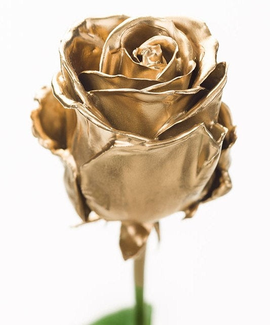 Bouquet rose de cire or coloré