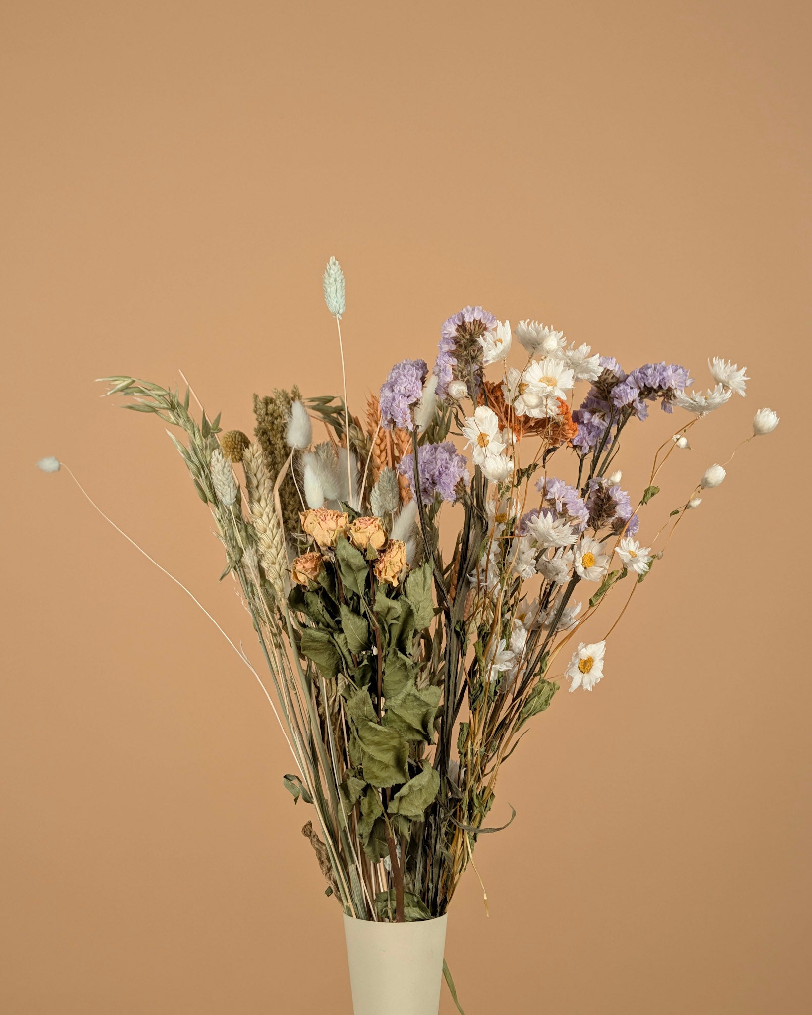 Pastel Delight – Droogbloemen Veldboeket (50 cm)