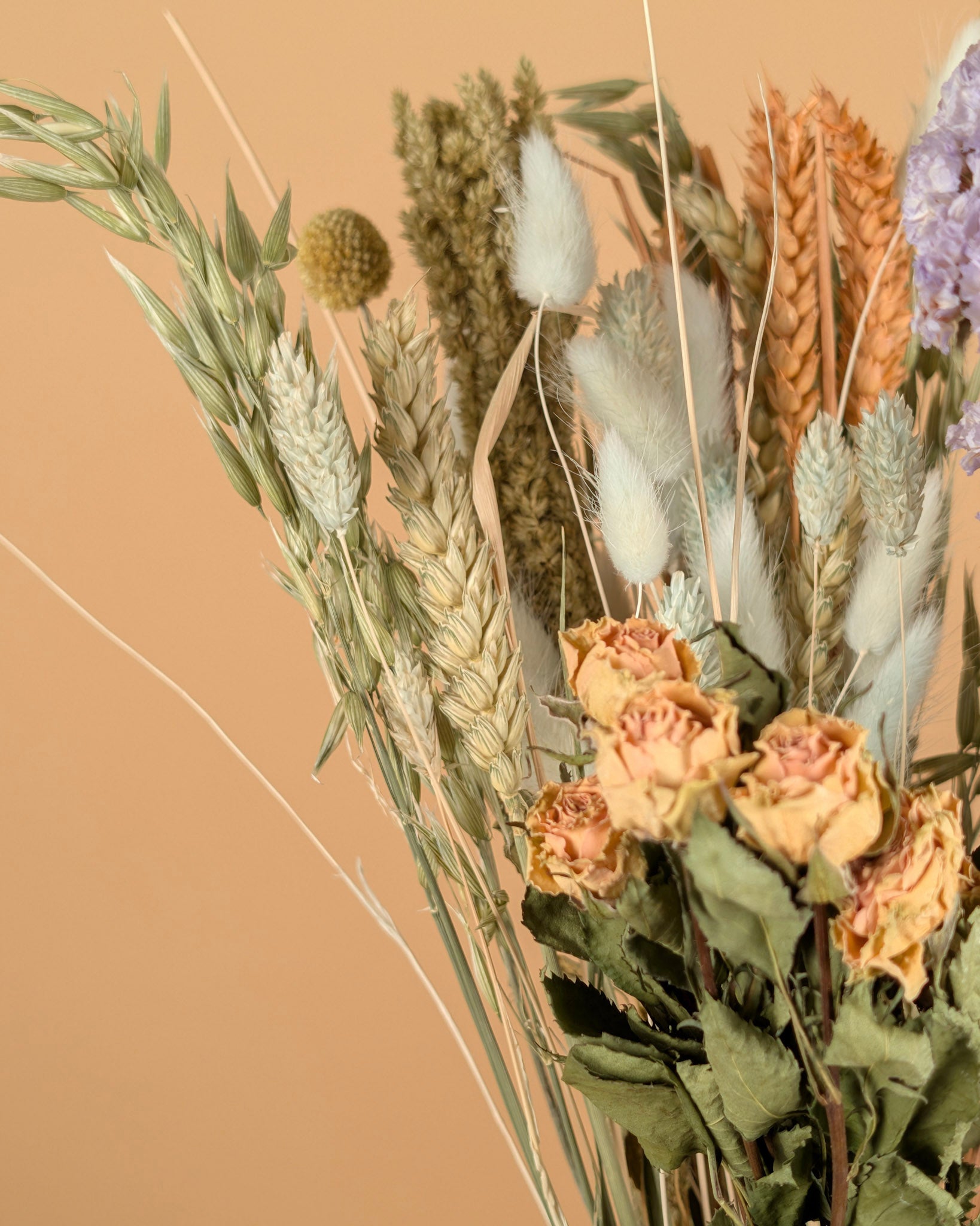 Pastel Delight – Droogbloemen Veldboeket (50 cm)