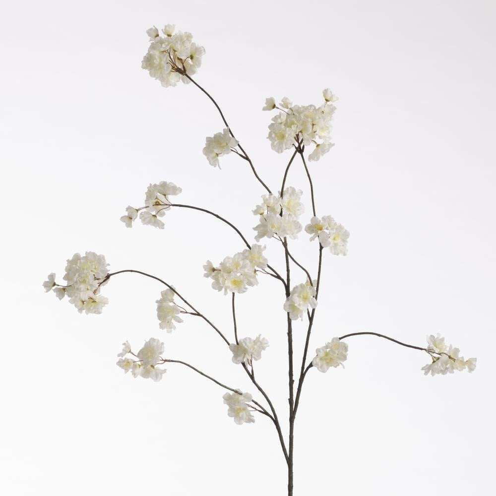 Branche de fleur de pêcher en soie – Rose clair (128 cm)