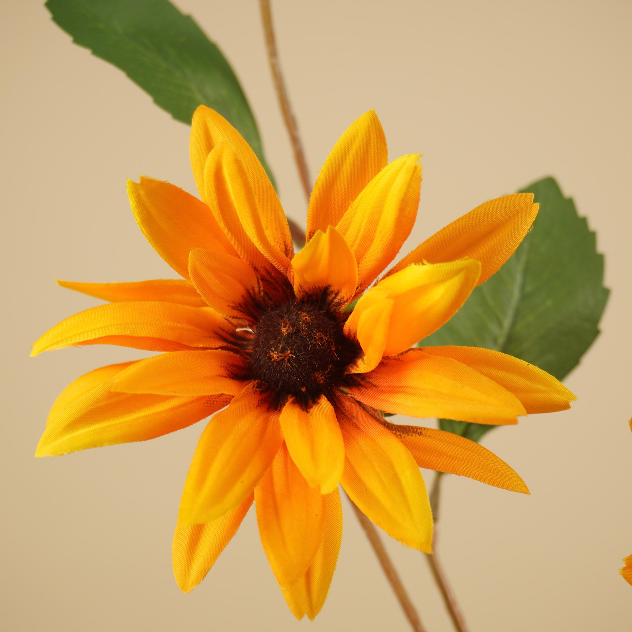 Branche de Rudbeckia soyeuse – Jaune (83 cm)
