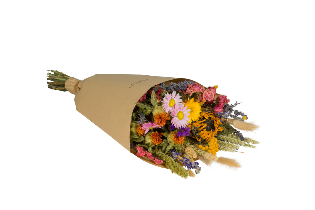 Bouquet sec heureux d&