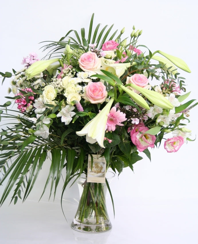 Bouquet Tendresshe Rose blanc merci