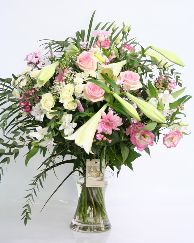 Bouquet Tendresshe Rose Blanc New Home