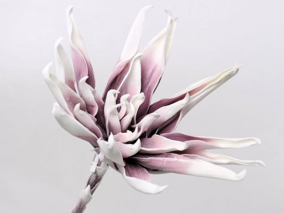 Foam bloem wit lila Ø 35 cm