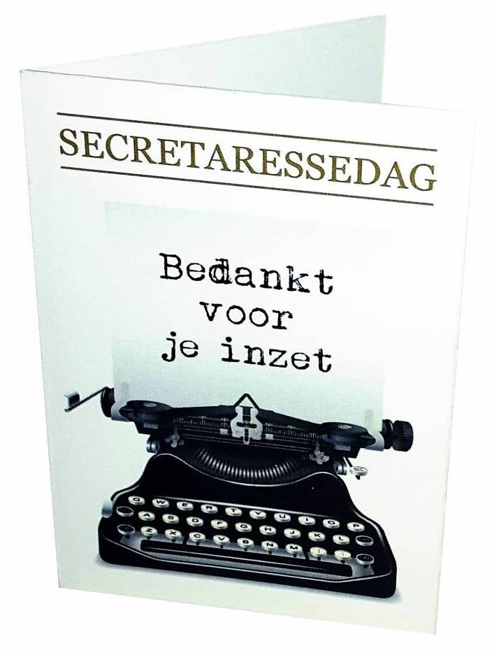 Secretaressedag - bedankt voor je inzet