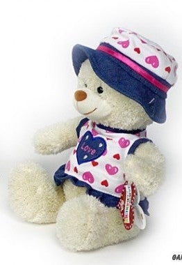 Câlin ours avec le denim et le gilet