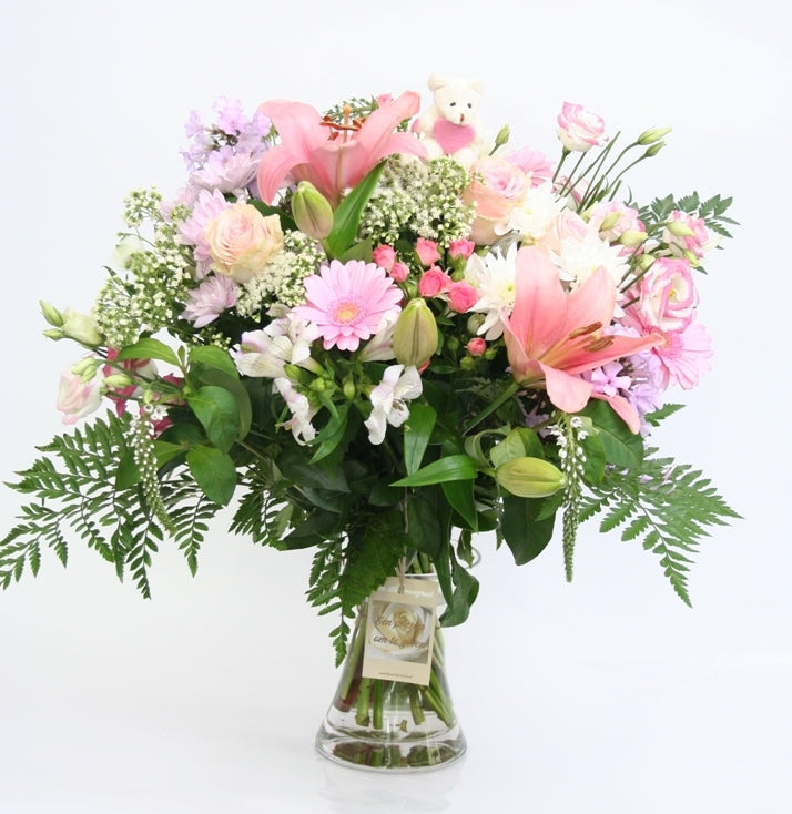 Bouquet Blumen rosa Leidenschaft Geburt