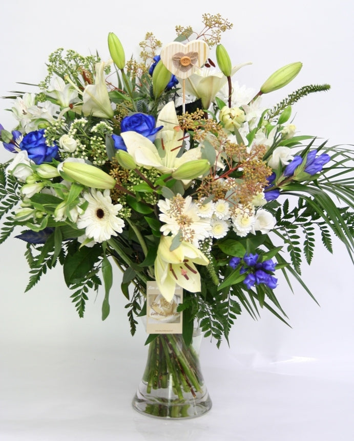 Bouquet Flowers Blue Sensation Love