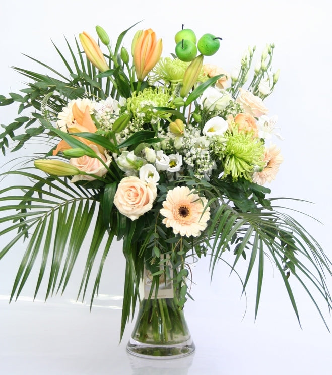 Bouquet Bloemen apricot seducer get well soon