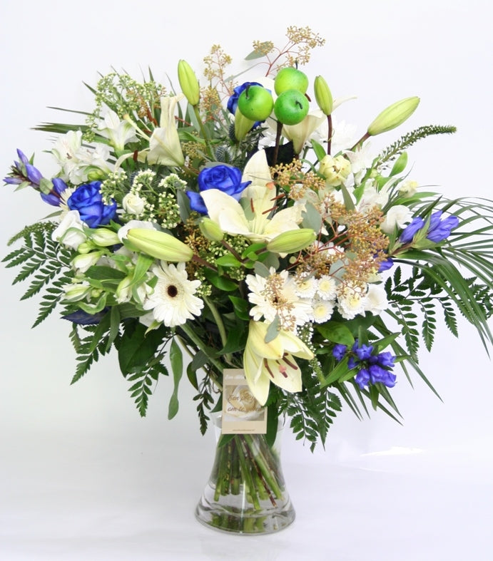 Bouquet Flowers Blue Sensation Get well soon