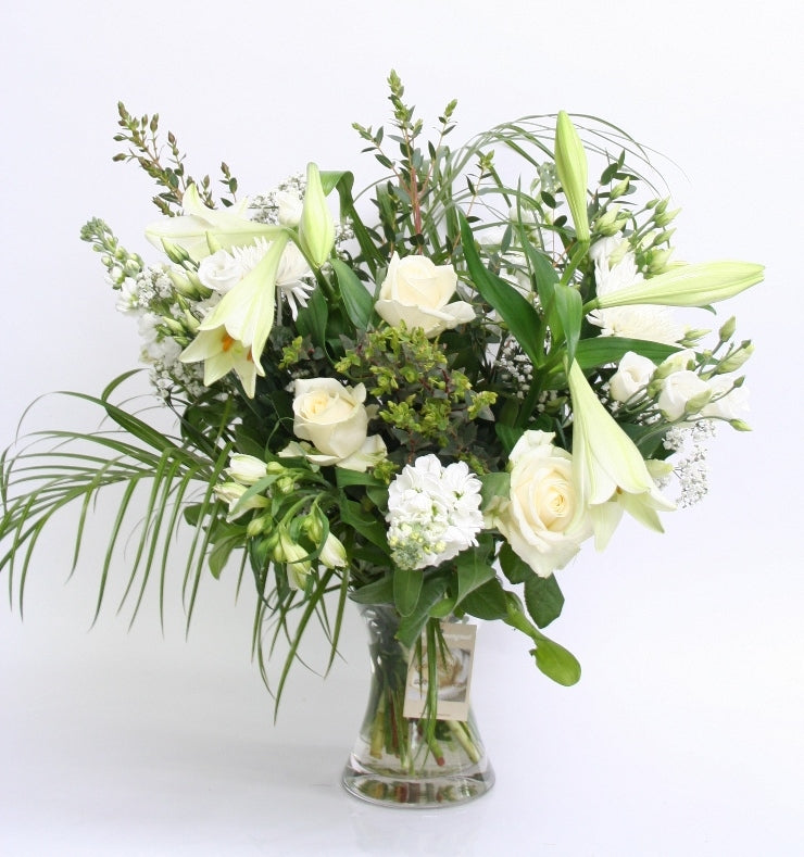 Bouquet Flowers White Beauty Congratulations