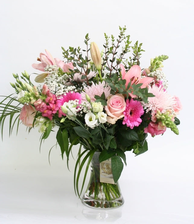 Bouquet flowers Fleurely Pink Thanks