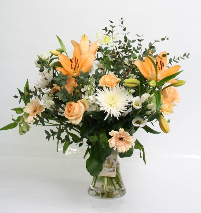 Bouquet Bloemen Tendresse Oranje Peach New Home