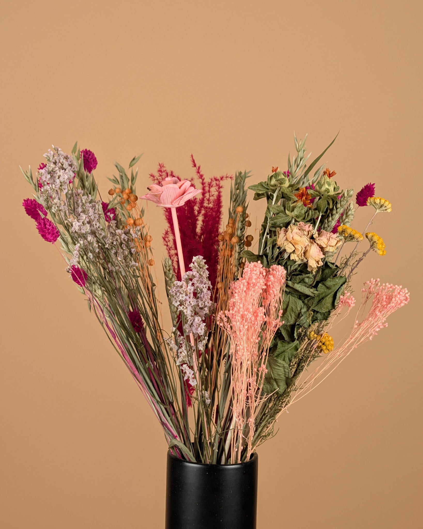 Coup de cœur estival – Bouquet de fleurs séchées des champs d'été 50 cm