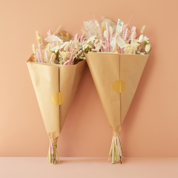 Droogbloemen - Veldboeket Exclusief - Blush