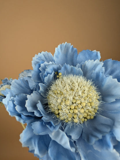 Zijde Scabiosa Tak – Zacht Blauw (63 cm)