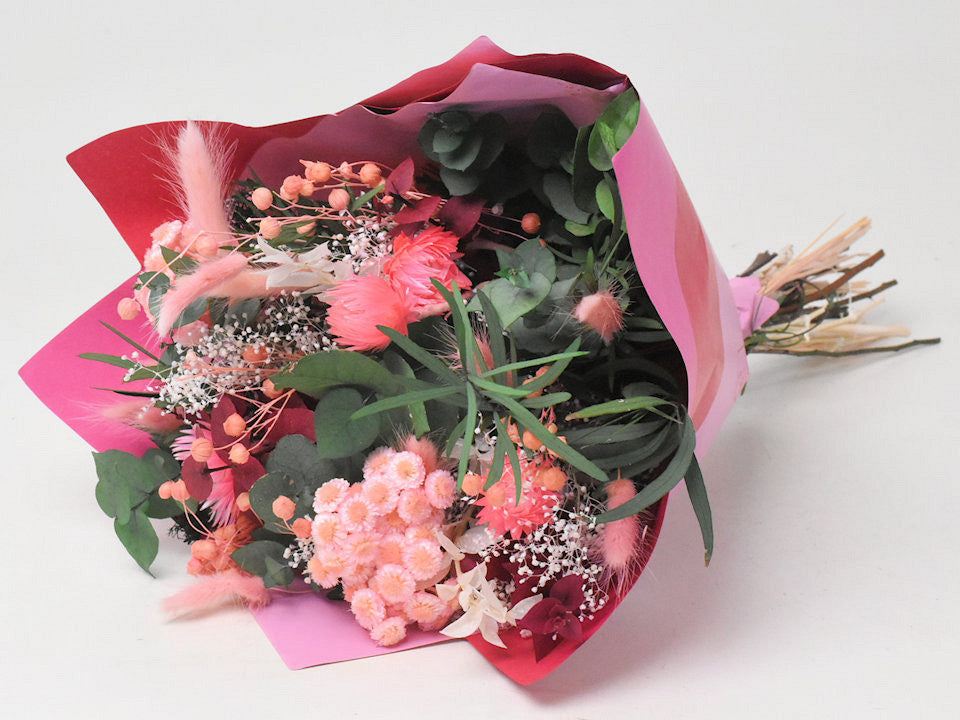 Dry flowers bouquet Peach 40cm