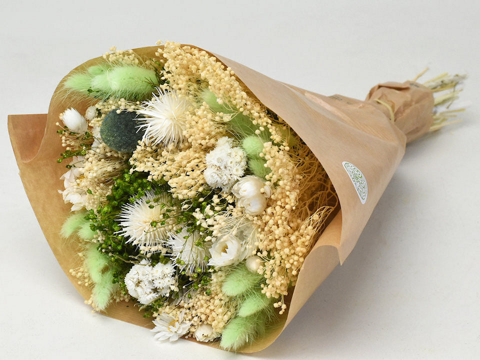 Dry flowers bouquet green 40cm