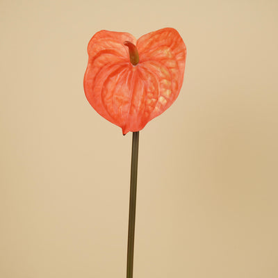 Anthurium en soie – Orange (65 cm)