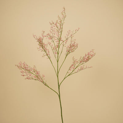 Branche de limonium en soie – Rose tendre (82 cm)