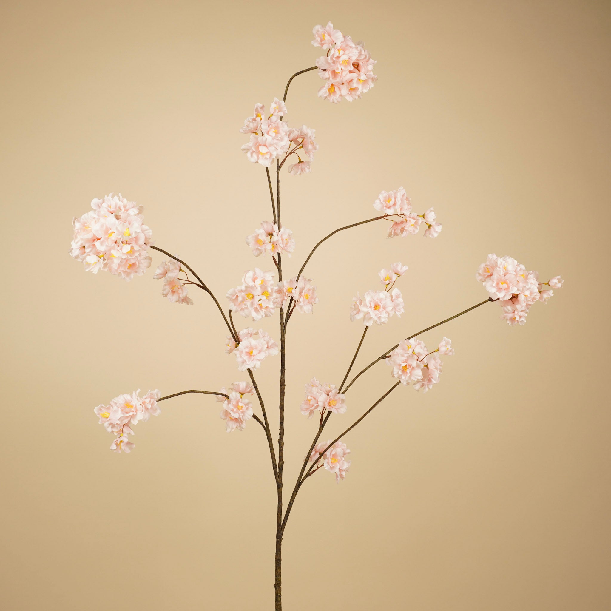 Branche de fleur de pêcher en soie – Rose clair (128 cm)