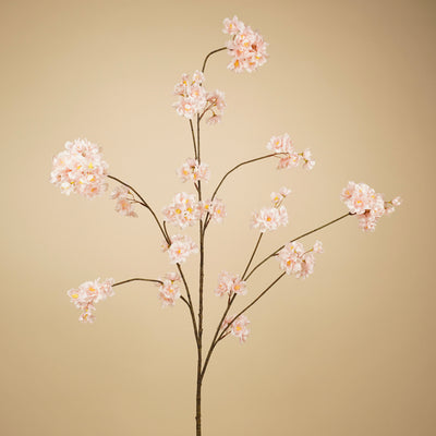 Branche de fleur de pêcher en soie – Rose clair (128 cm)