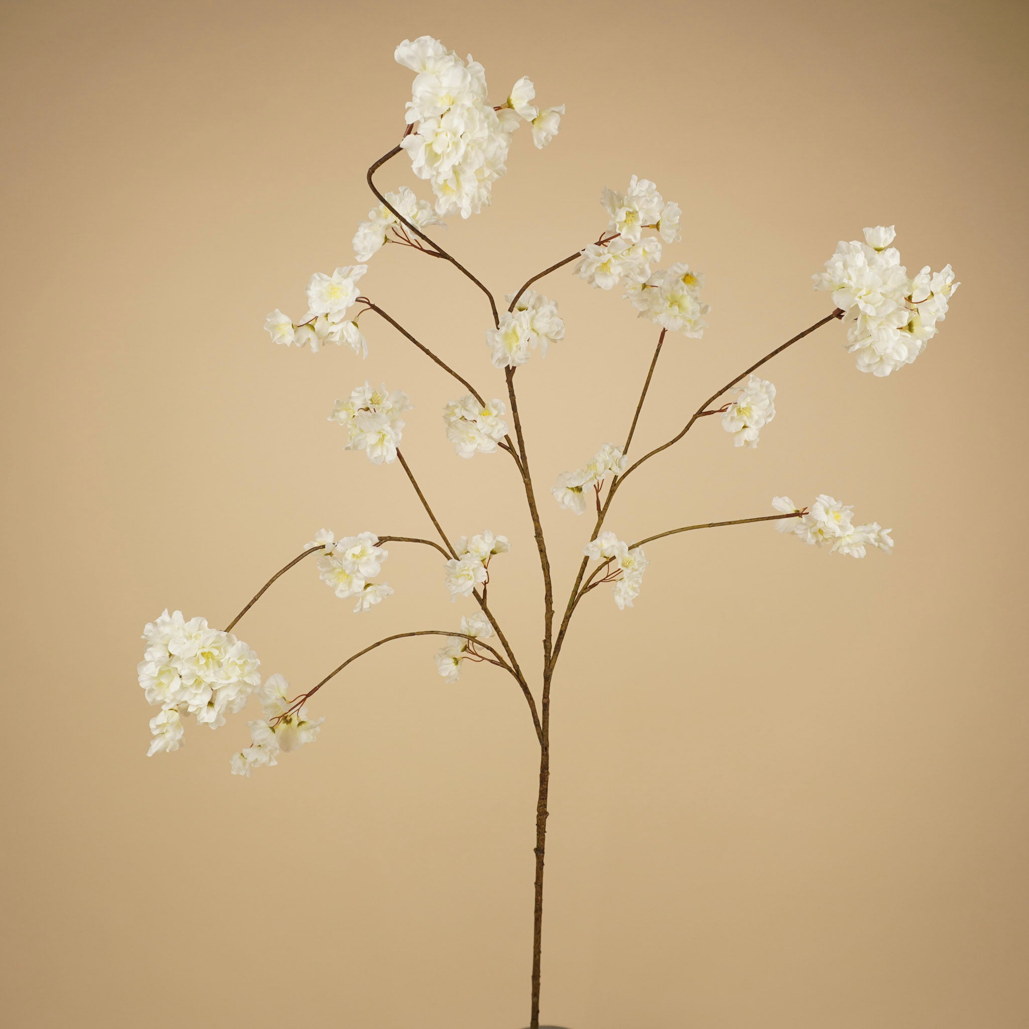 Branche de fleur de pêcher en soie – Rose clair (128 cm)