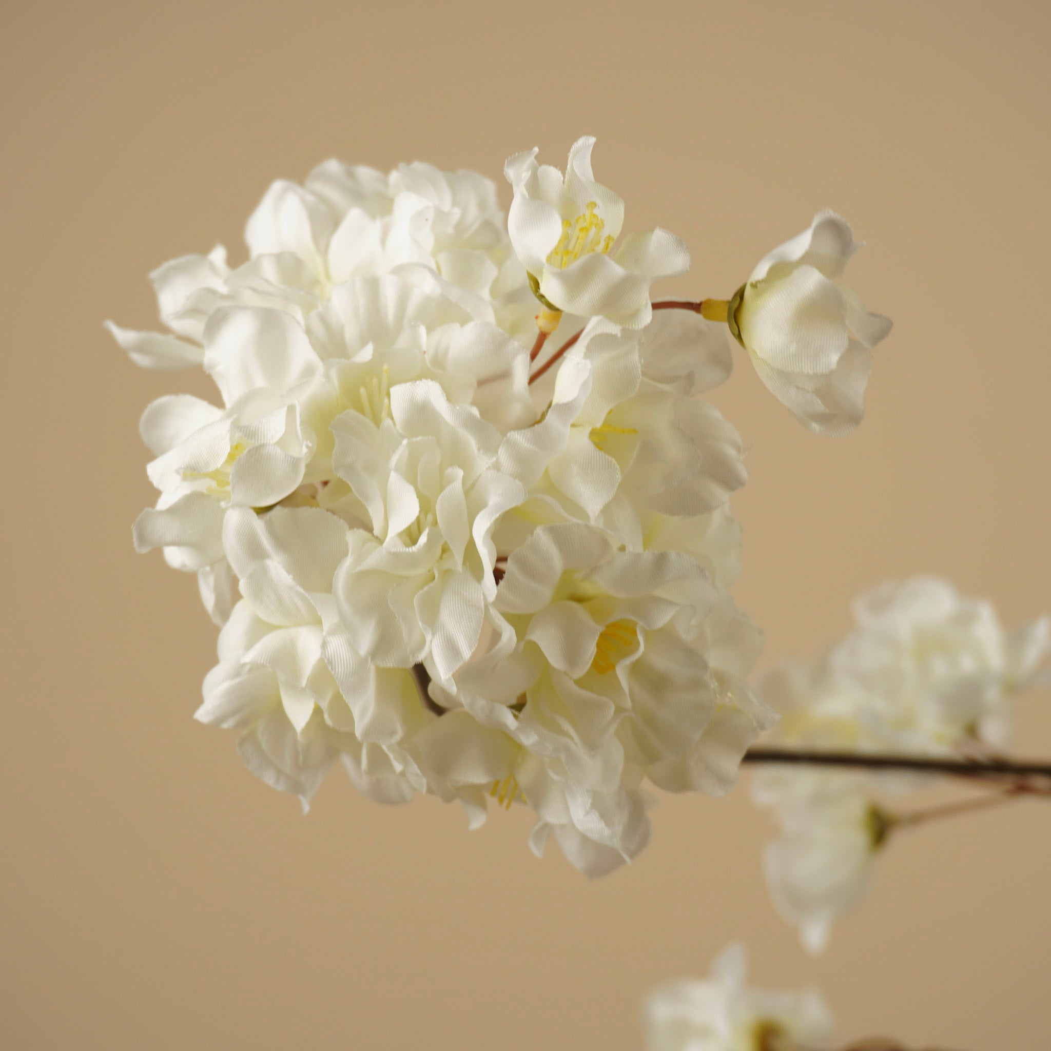 Branche de fleur de pêcher en soie – Rose clair (128 cm)