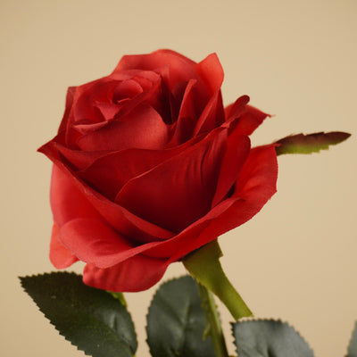 Rose de soie Simone – Rouge foncé (45 cm)