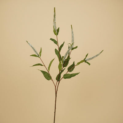 Branche de Véronique en soie – Blanche (72 cm)